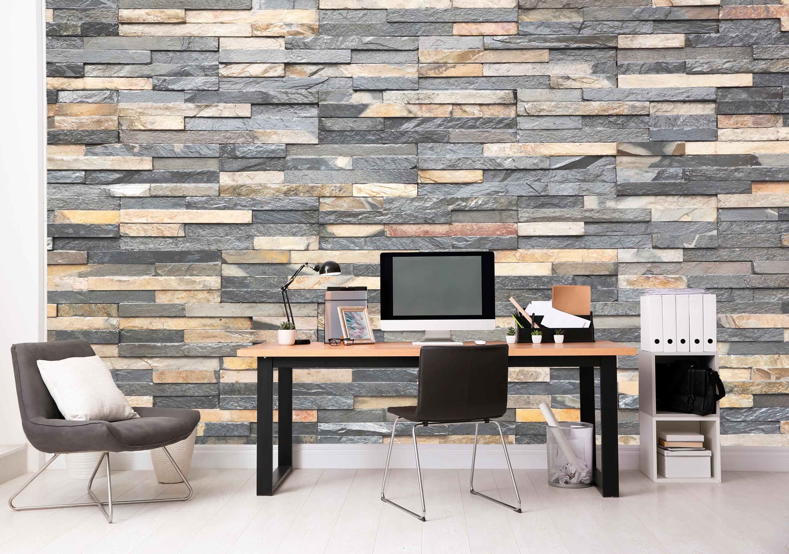 

Виниловые Фотообои Walldeco Кирпичная стена 200x130 Волокно