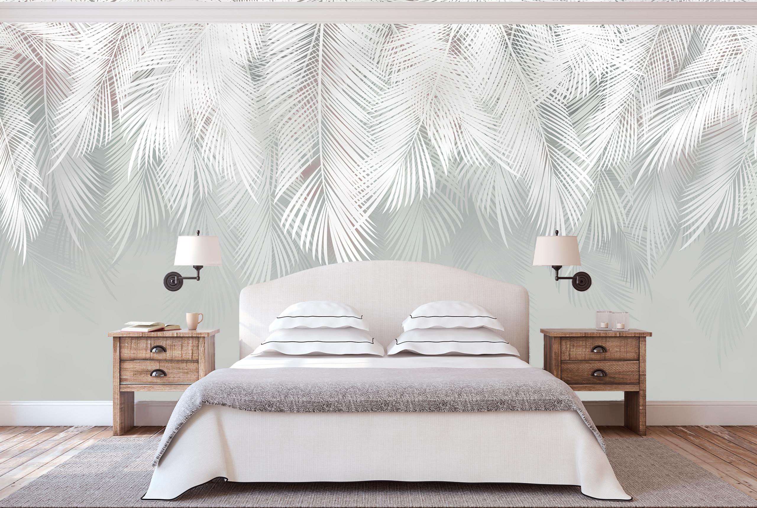 

Виниловые Фотообои Walldeco Белые перья 400x260 Деко