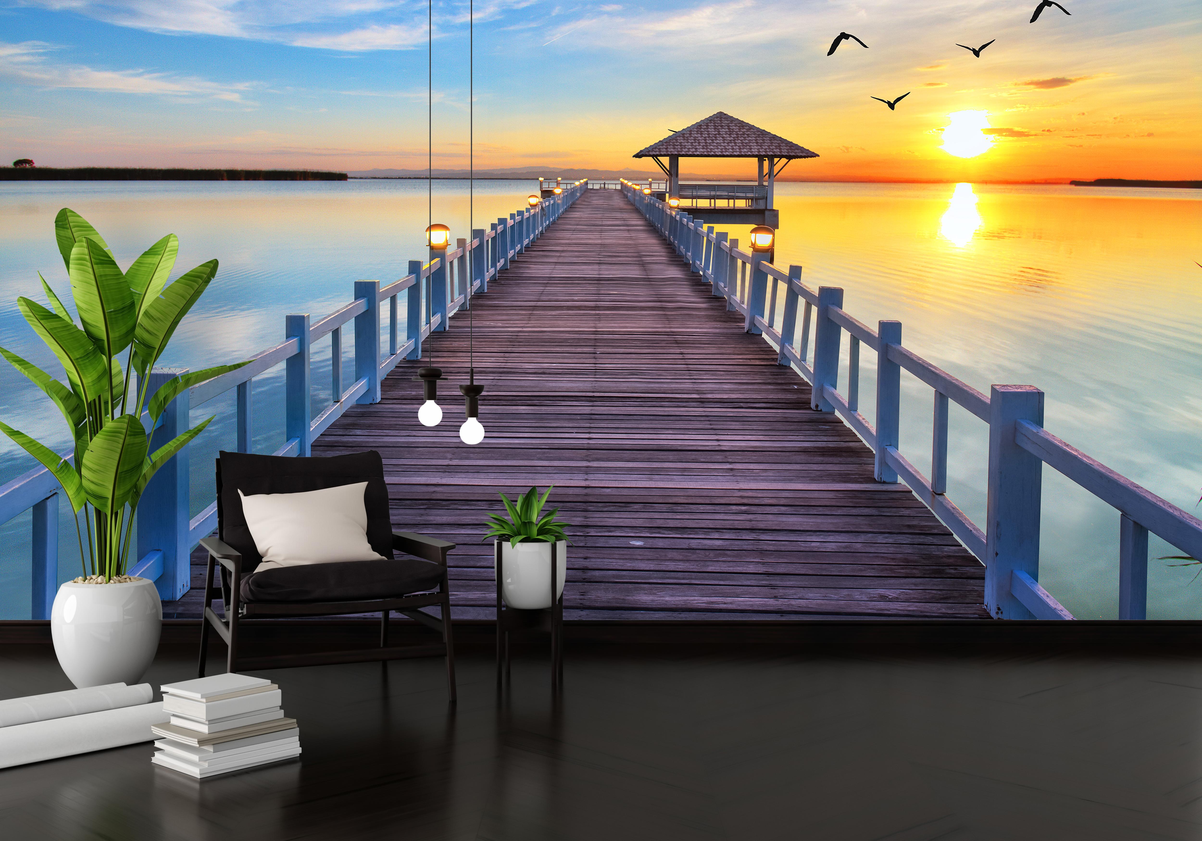 

Фотообои на самоклеющейся основе Walldeco 3Д дорога к морю200x130 Лоск