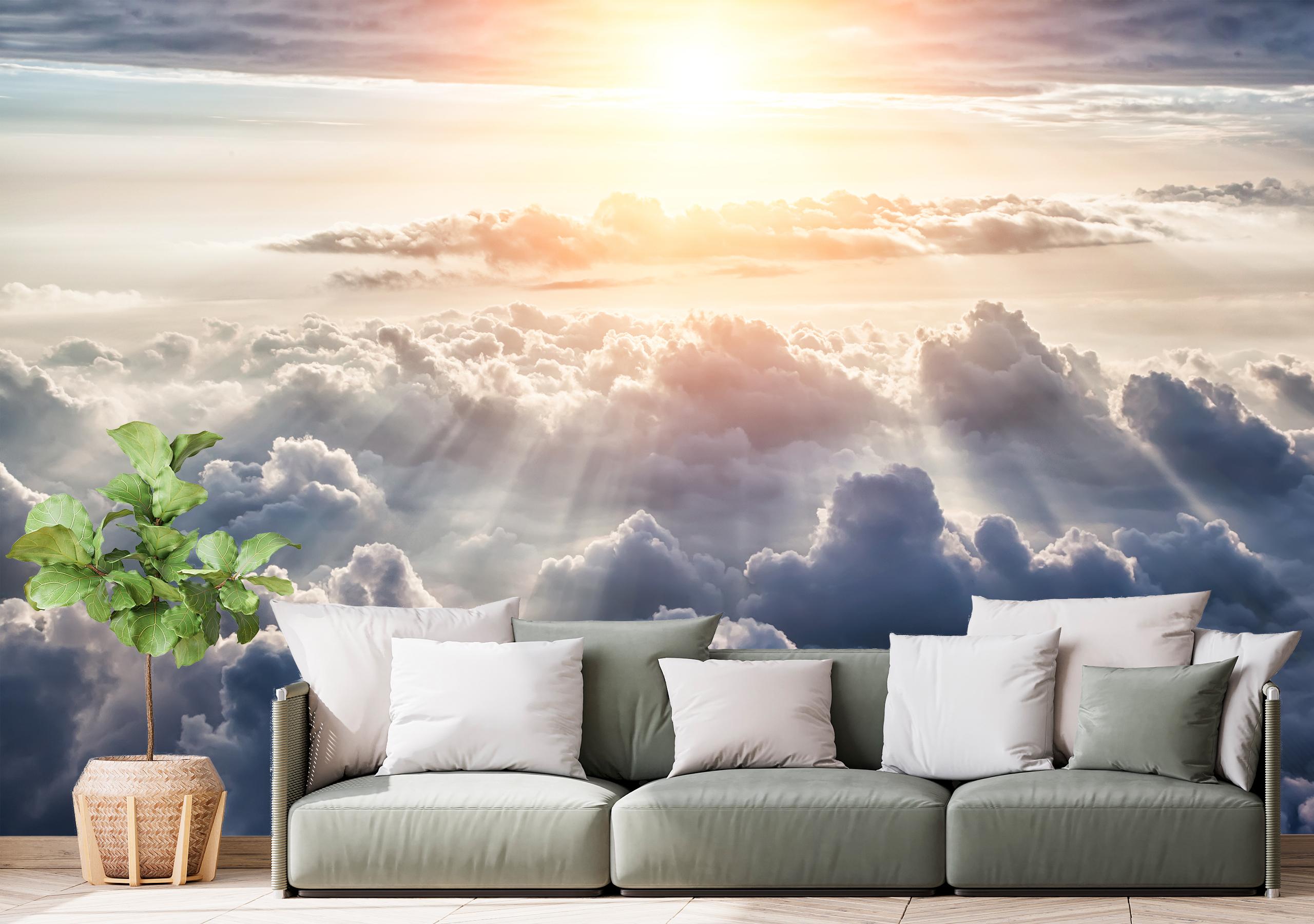 

Флизелиновые Фотообои Walldeco Небо, облака и солнце 300x200 Бриз