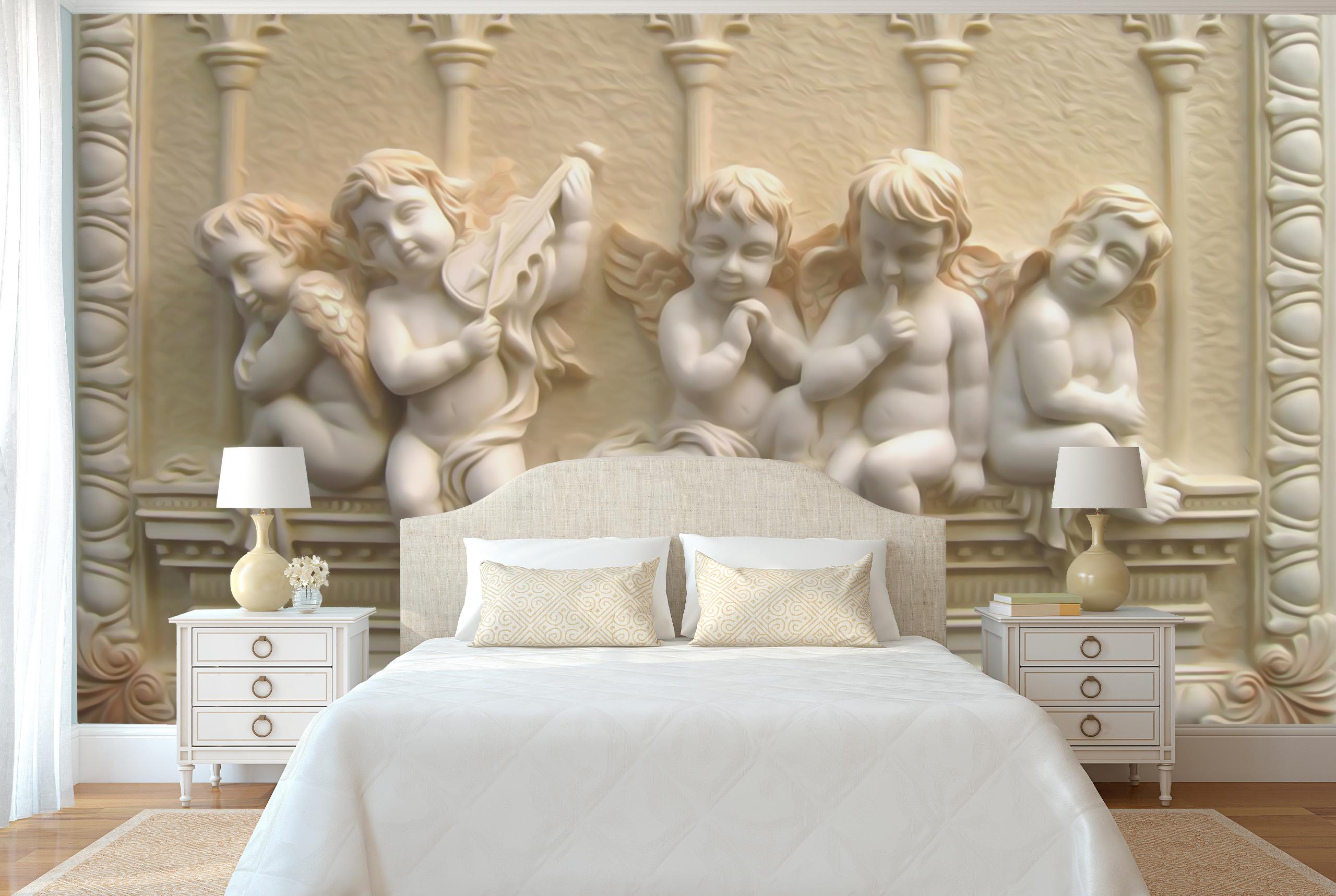

Виниловые Фотообои Walldeco 3Д ангелы, барельеф 475x300 Волокно