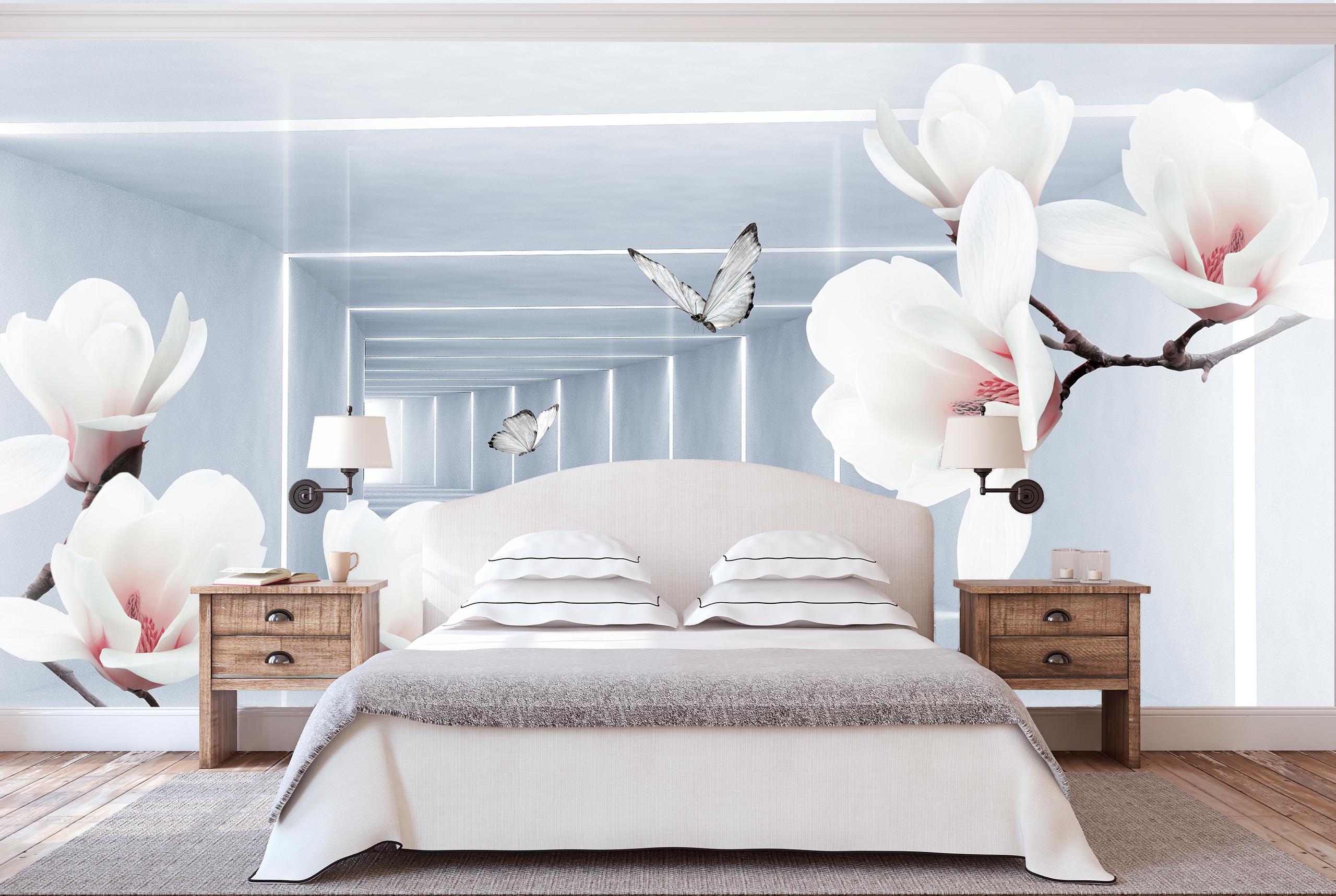 

Виниловые Фотообои Walldeco 3Д коридор и орхидея 475x300 Волокно