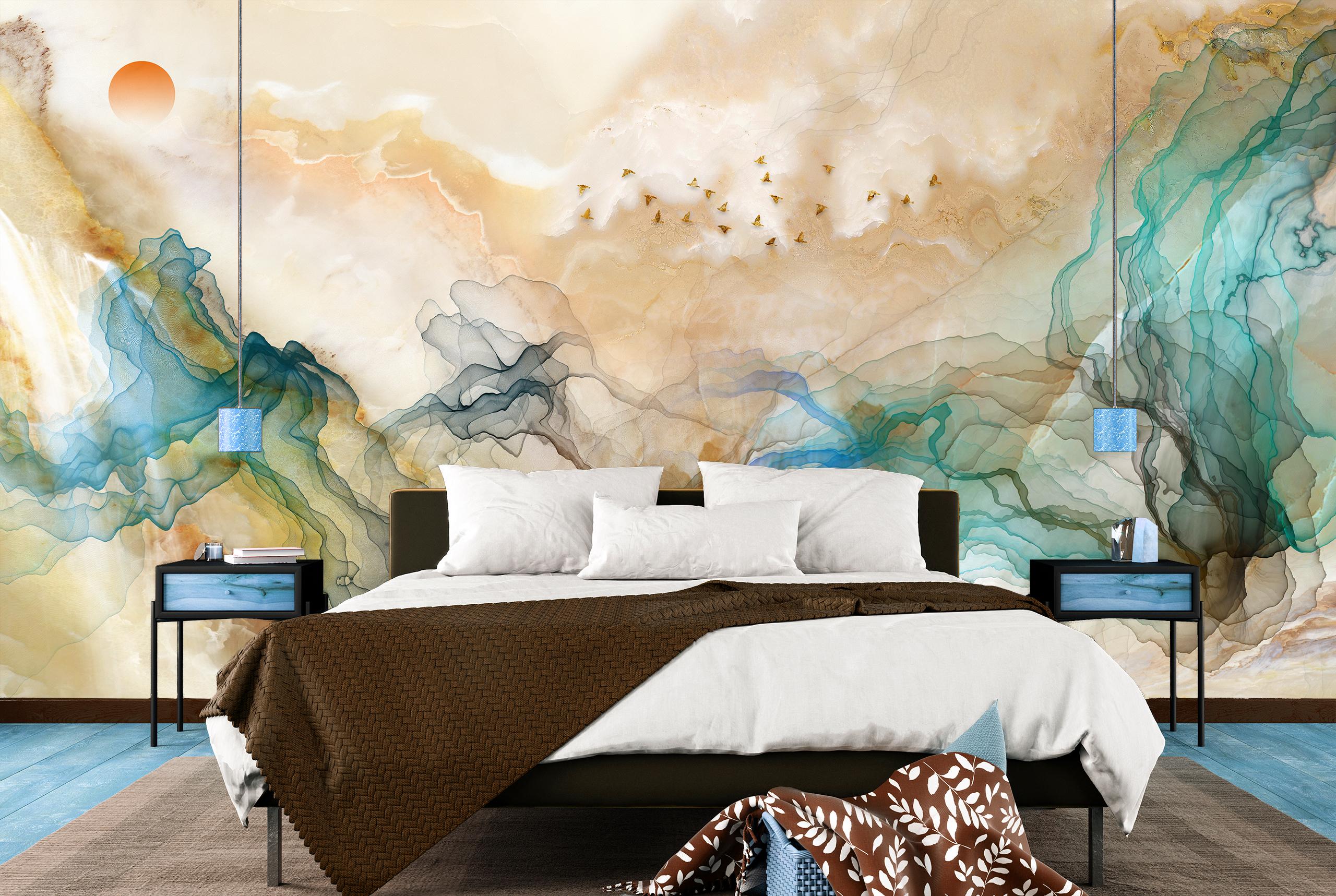 

Виниловые Фотообои Walldeco Красочная абстракция 300x200 Жаккард
