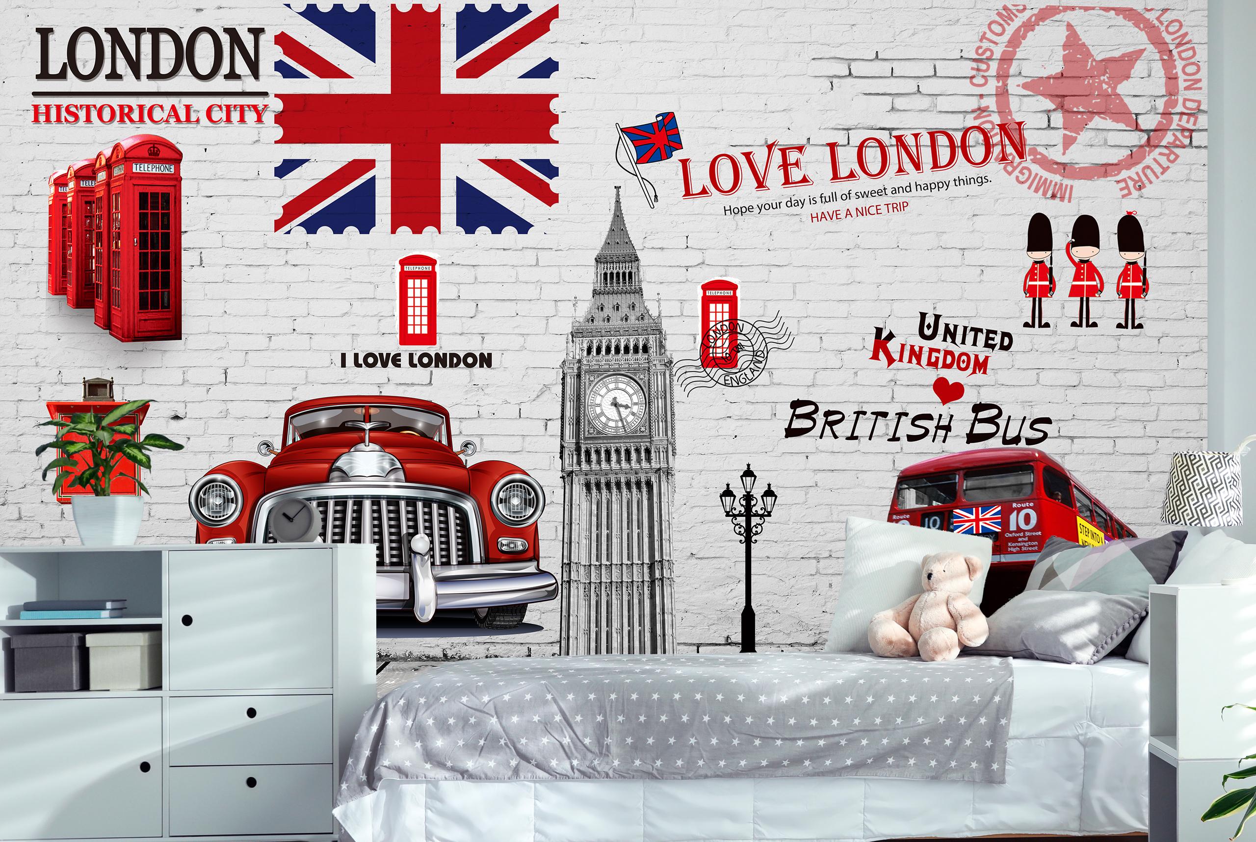 

Виниловые Фотообои Walldeco Лондон 380x250 Диамант