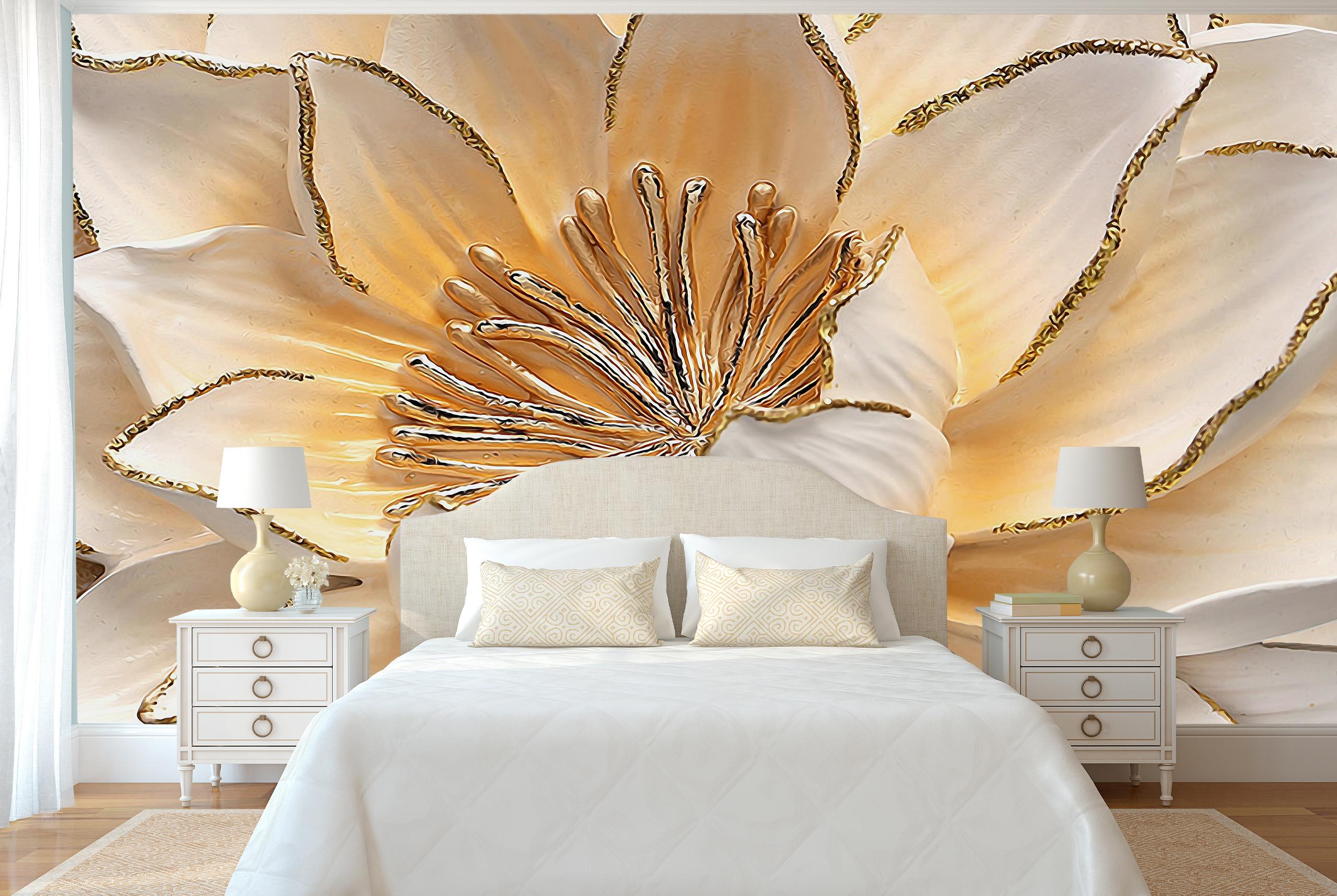 

Виниловые Фотообои Walldeco Лотос барельеф 200x130 Диамант