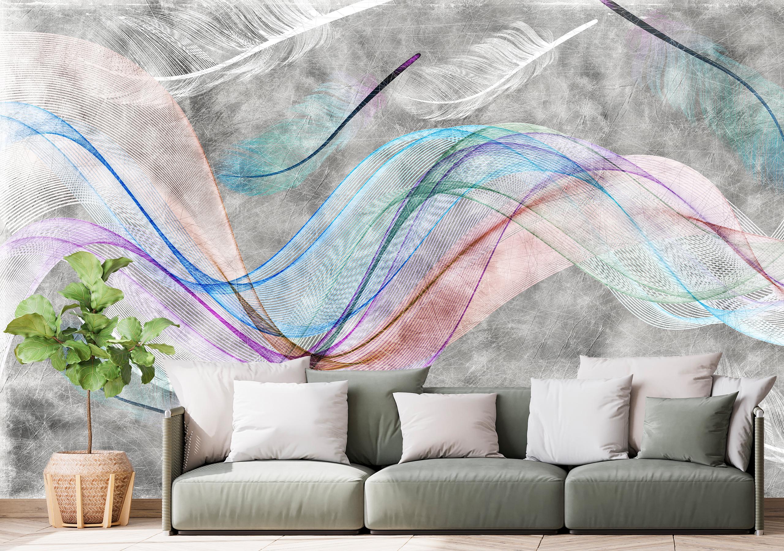 

Виниловые Фотообои Walldeco Разноцветная абстракция 400x260 Жаккард
