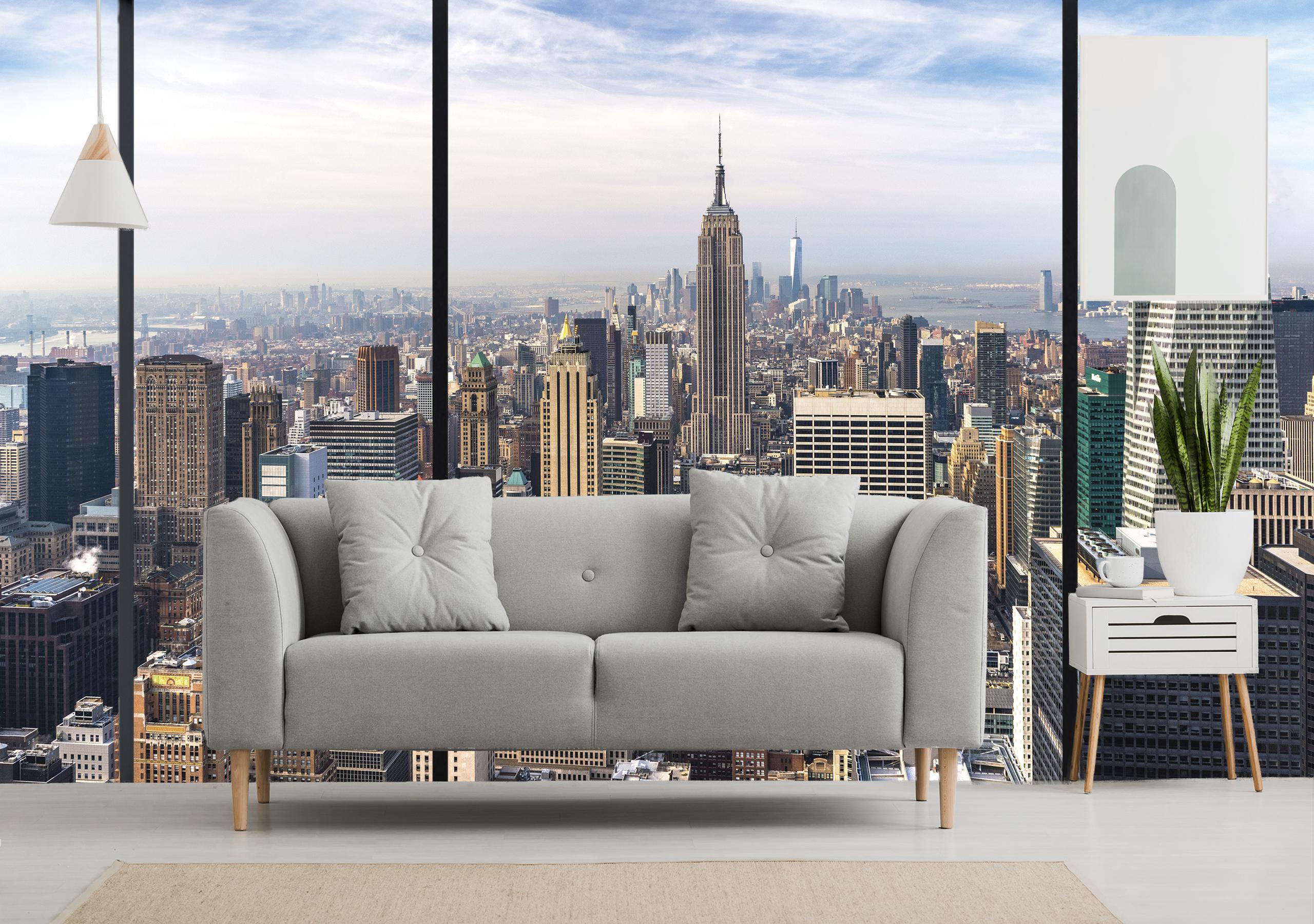 

Бумажные Фотообои Walldeco Вид на Нью-Йорк 380x250 Гладь