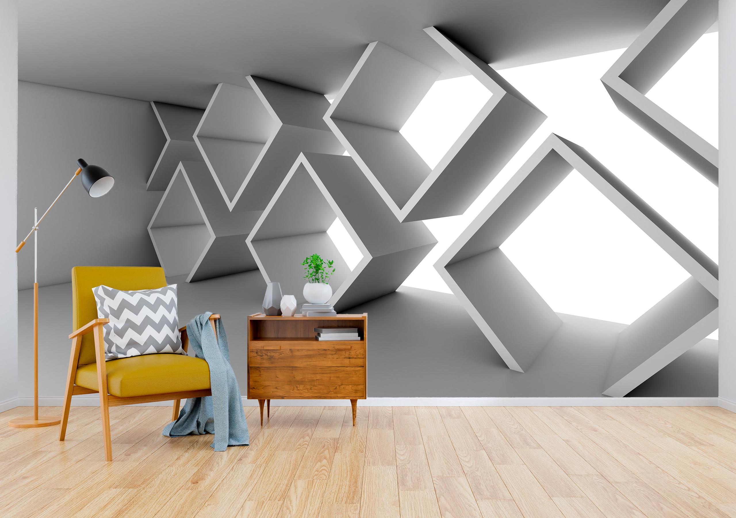 

Фотообои на самоклеющейся основе Walldeco 3Д Ромбы 400x260 Лоск