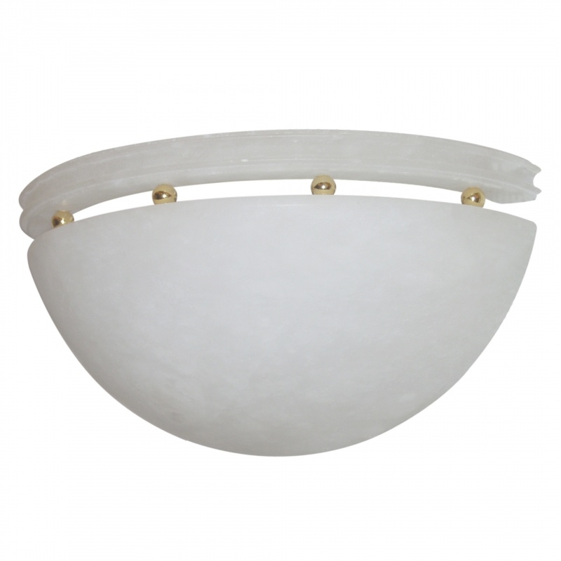 

Бра настенное накладное минимализм под камень 9919 gold/white Brille 194038
