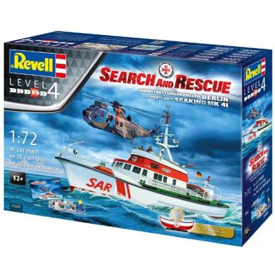 

Сборная модель Revell Набор катер "Arkona" и вертолет Sea King mk 41. Масштаб 1:72 (RVL-05683)