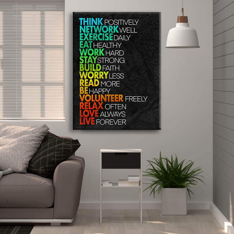 

Картина Арт-холст Think positively Арт-urb_00718 40х60 см