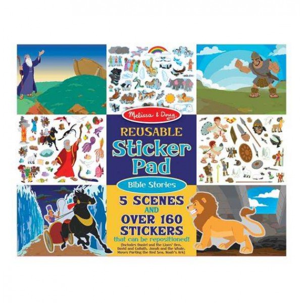 

Набор многоразовых наклеек Библейские истории Reusable Sticker Pad Bible Stories Melissa & Doug