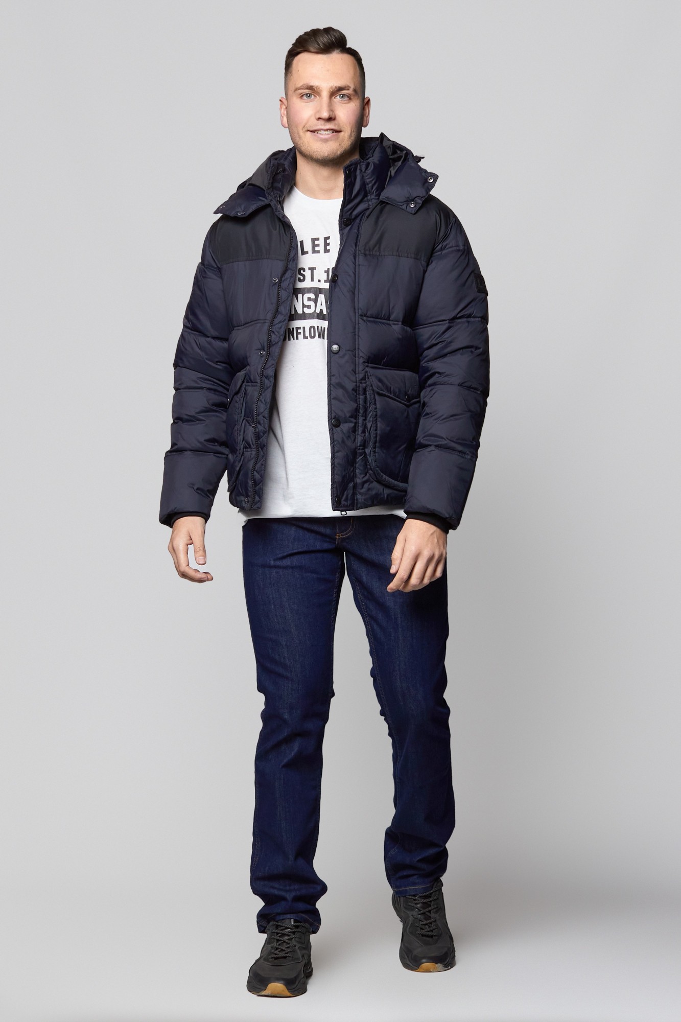 

Куртка стеганная Lee Puffer Jacket Regular Fit Черный -00, Куртка стеганная Lee Puffer Jacket Regular Fit Черный XL-00