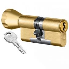 

Цилиндр EVVA ICS (56хK66) 3KEY ключ-тумблер матовая латунь