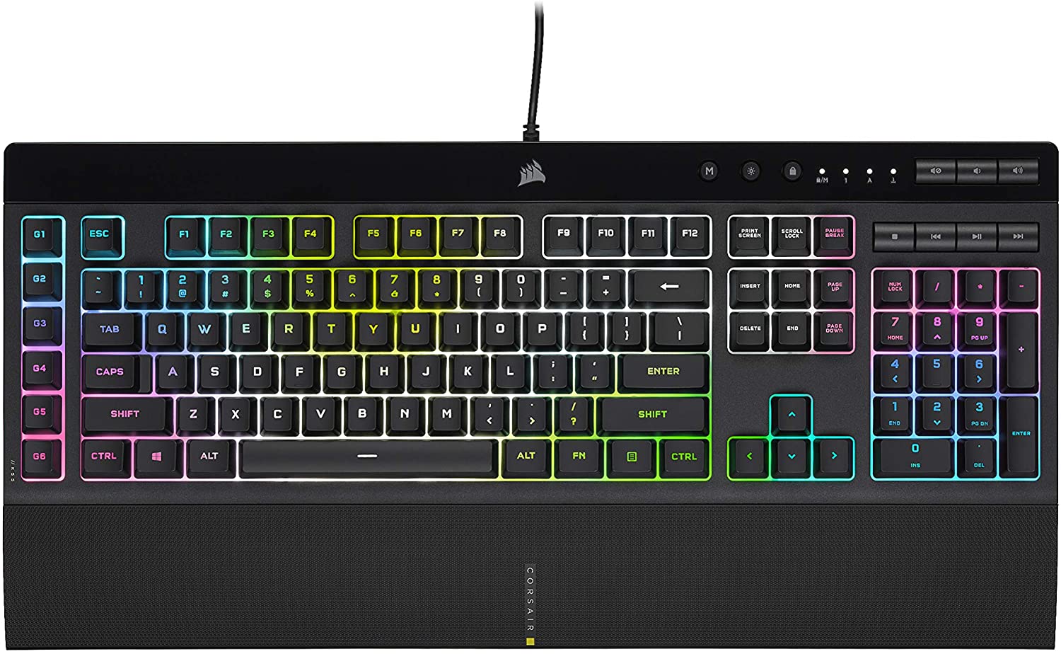 

Клавиатура Corsair K55 Pro XT RGB Black (CH-9226715-RU) USB