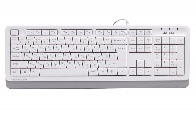 

Клавиатура A4Tech Fstyler FKS10 White USB