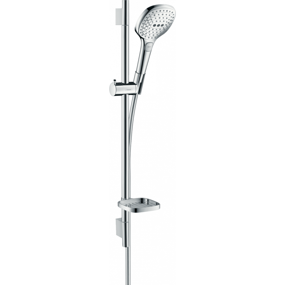 

Душевой гарнитур со штангой HANSGROHE Raindance Select E со шлангом 1600мм ручной лейкой 120мм хром 26620000