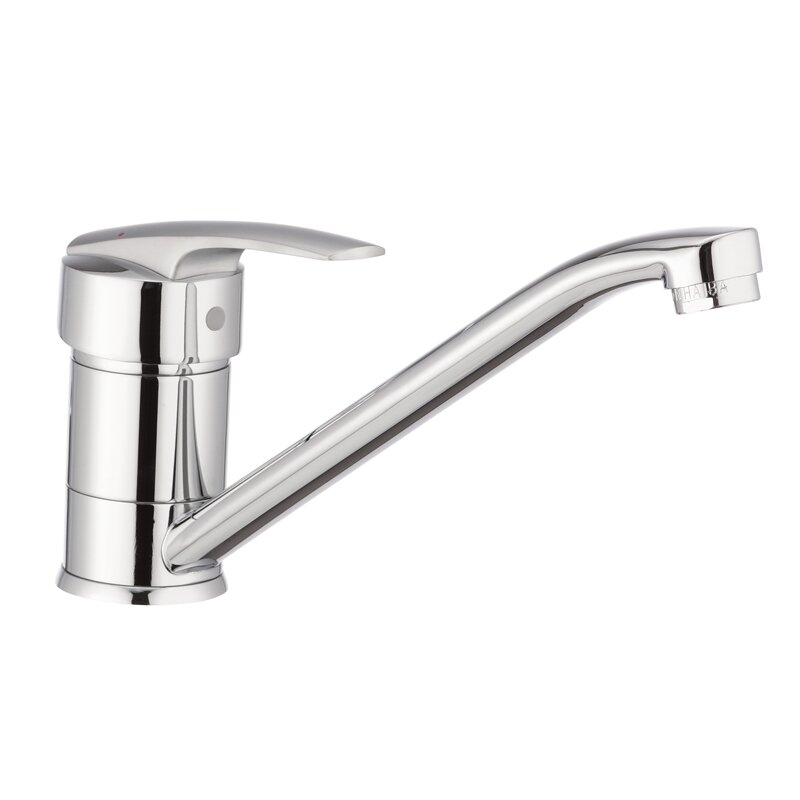 

Cмеситель кухонный однорычажный HAIBA хром AGAT 4 латунь HB0004