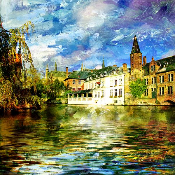 

Картина Арт-Холст Город №0135 (80x80см)