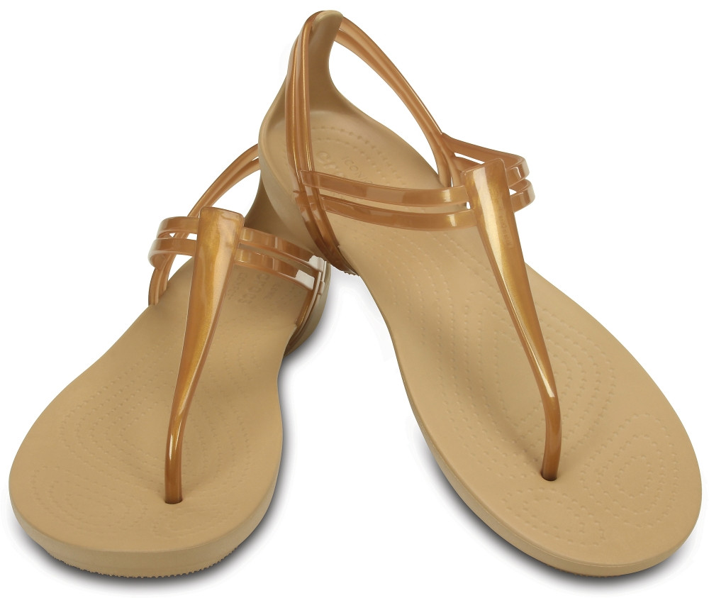 

Женские сандалии Crocs Isabella T-strap 41 бронза 202467