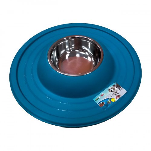

Миска Georplast Volcano для собак, с ковриком антигрязь, бирюзовый, 39 см