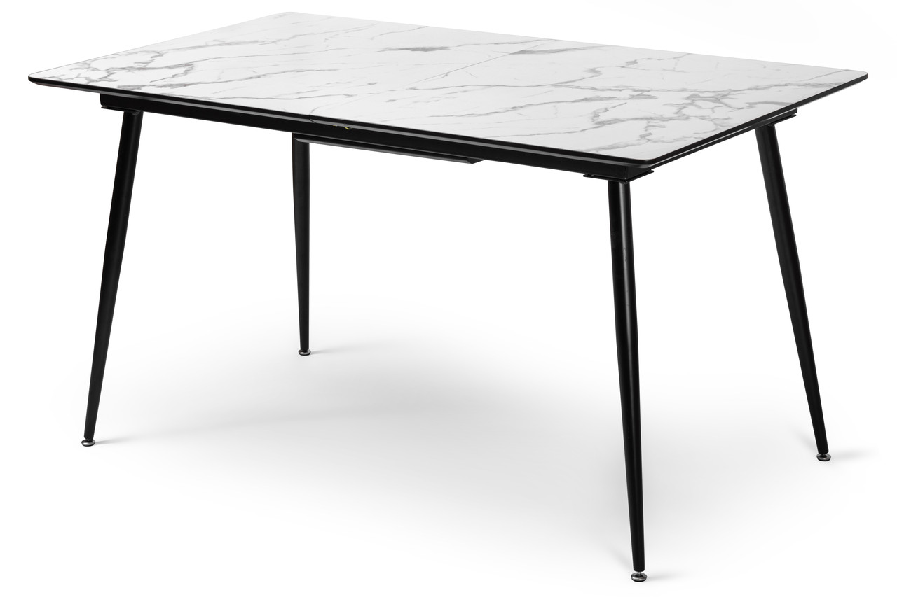 

Стол обеденный раскладной 6-8 мест Stella White marble melamin 120+40 см