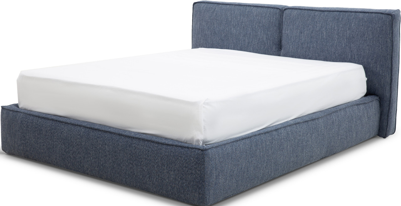 

Кровать с подъемным механизмом 160*200 Adele Jeans Рогожка Carveli