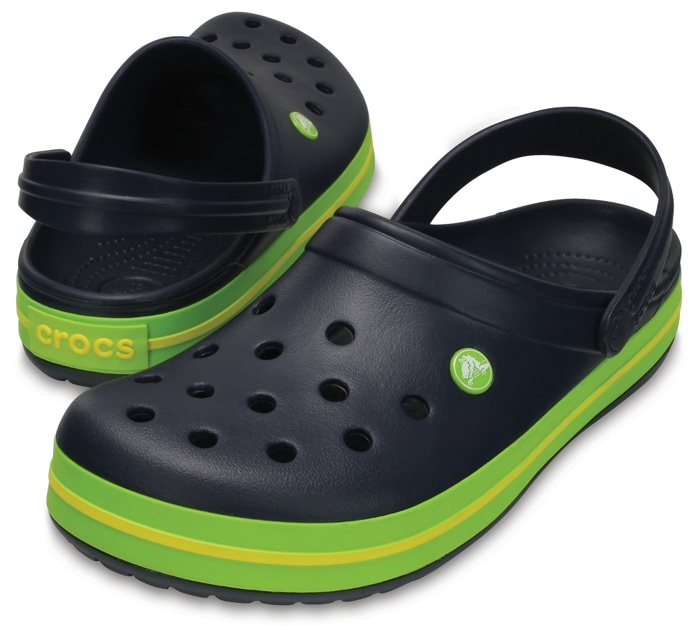 

Сабо Crocs Crocband 38 темно синий/салатовый/желтый 11016