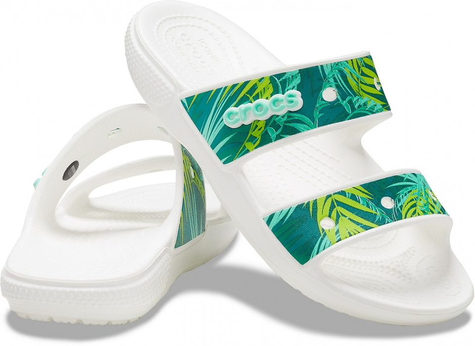 

Шлепанцы Crocs Classic Tropical Sandal 39 Белые в принт 207183