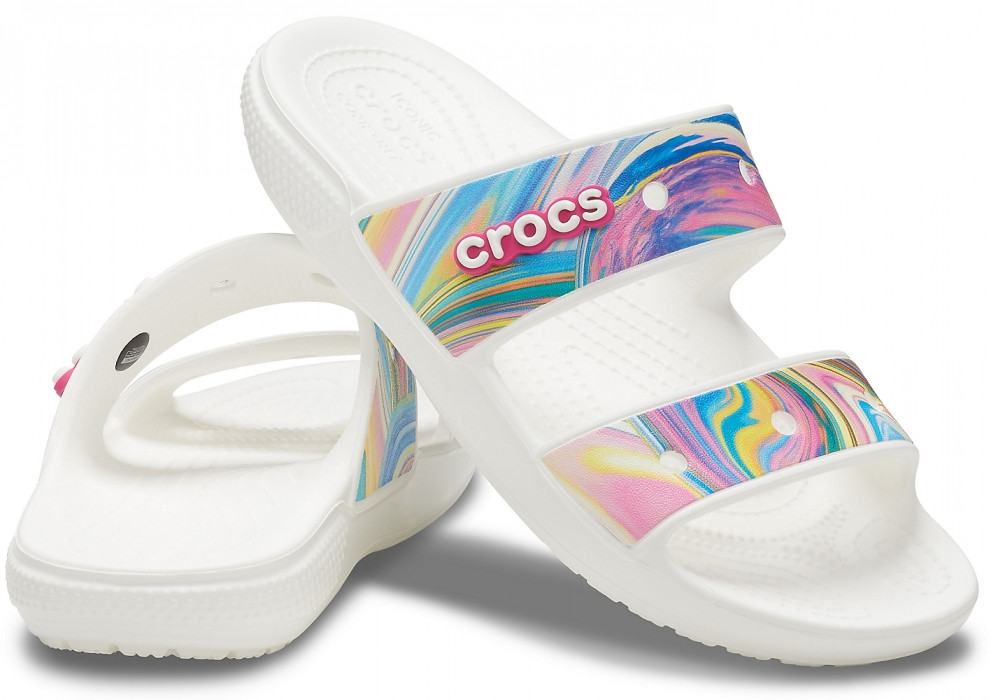 

Шлепанцы Crocs Out of this World Sandal 36 Белые в принт 207248