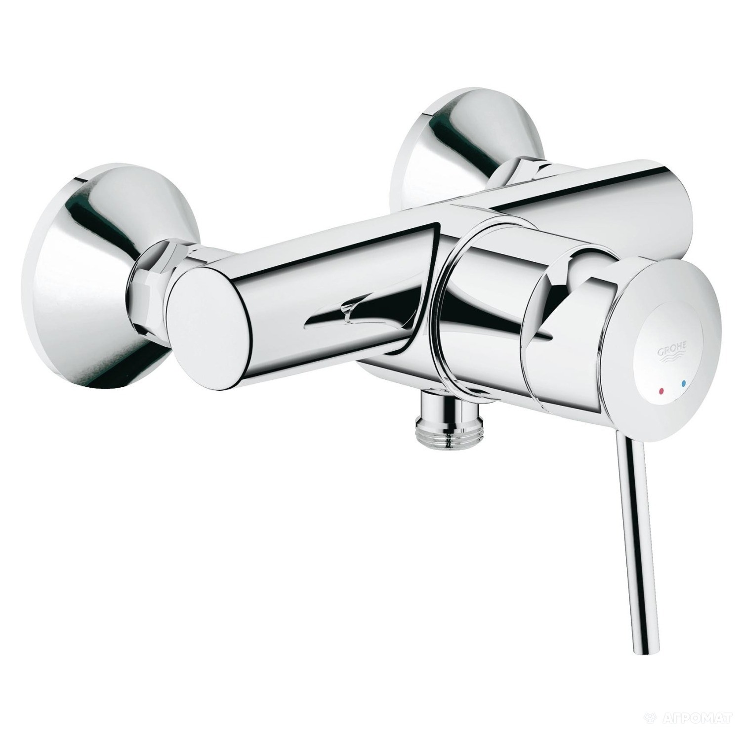 

Cмеситель душевой одноручный GROHE BauClassic хром латунь без душевого набора 32867000