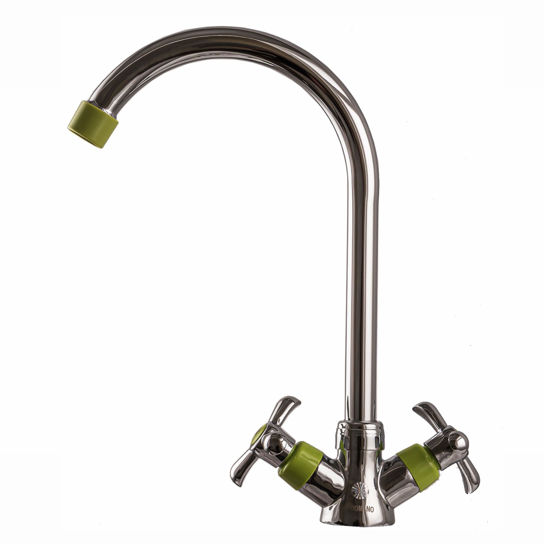 

Cмеситель для кухни двухрычажный DOMINO DK-H1-2N-GREEN хром силумин 000011731