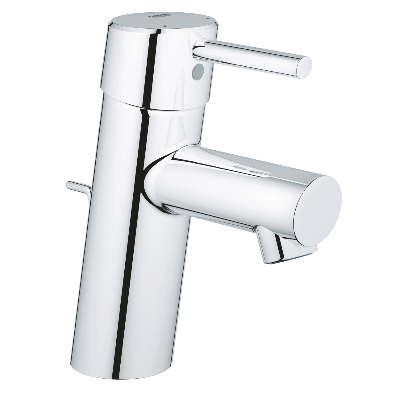 

Кран на раковину одноручный GROHE Concetto New EcoJoy хром латунь с донным клапаном 3220410E