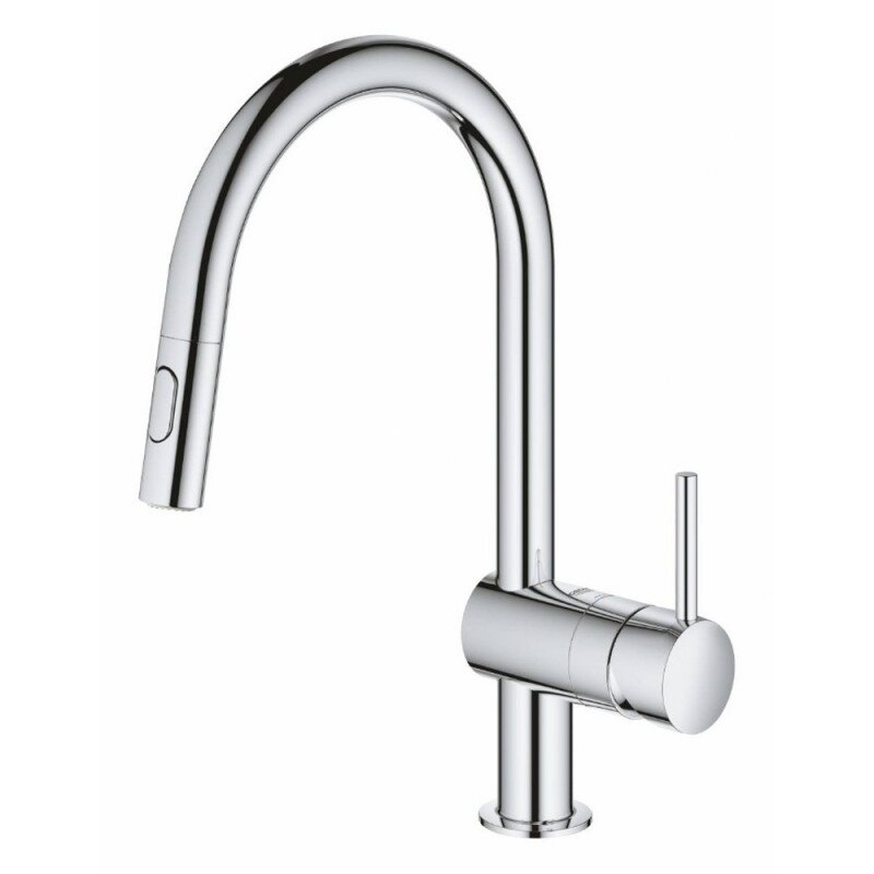 

Cмеситель на кухню с вытяжным душем GROHE Minta хром латунь 32321002