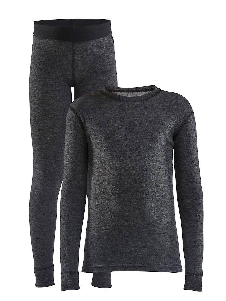 

Детский комплект термобелья CRAFT Core Wool Merino Set 1909714-998000 Black Melange 98/104