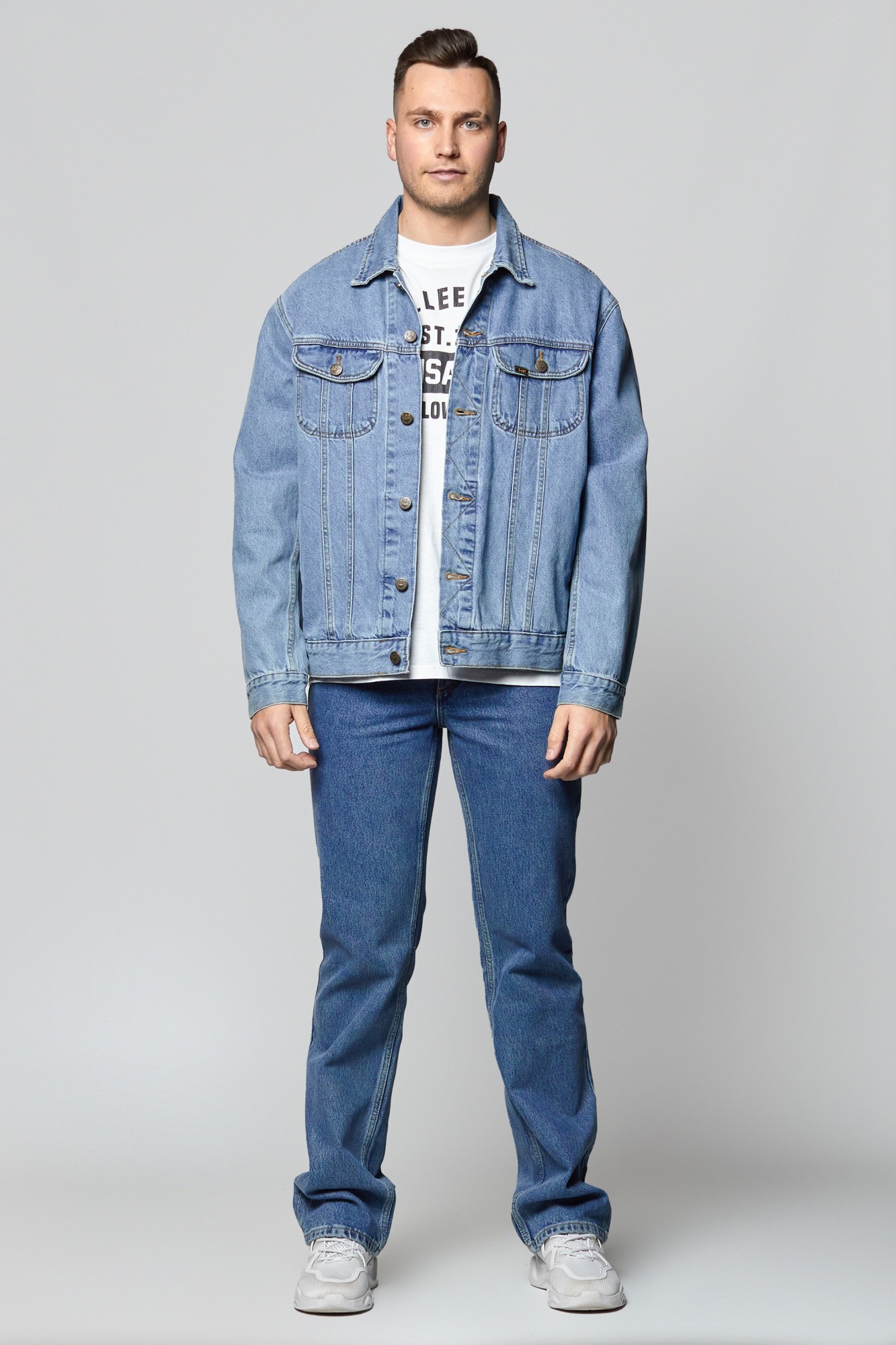 

Куртка джинсовая Lee Rider Jacket Regular Fit Голубой -00, Куртка джинсовая Lee Rider Jacket Regular Fit Голубой XS-00