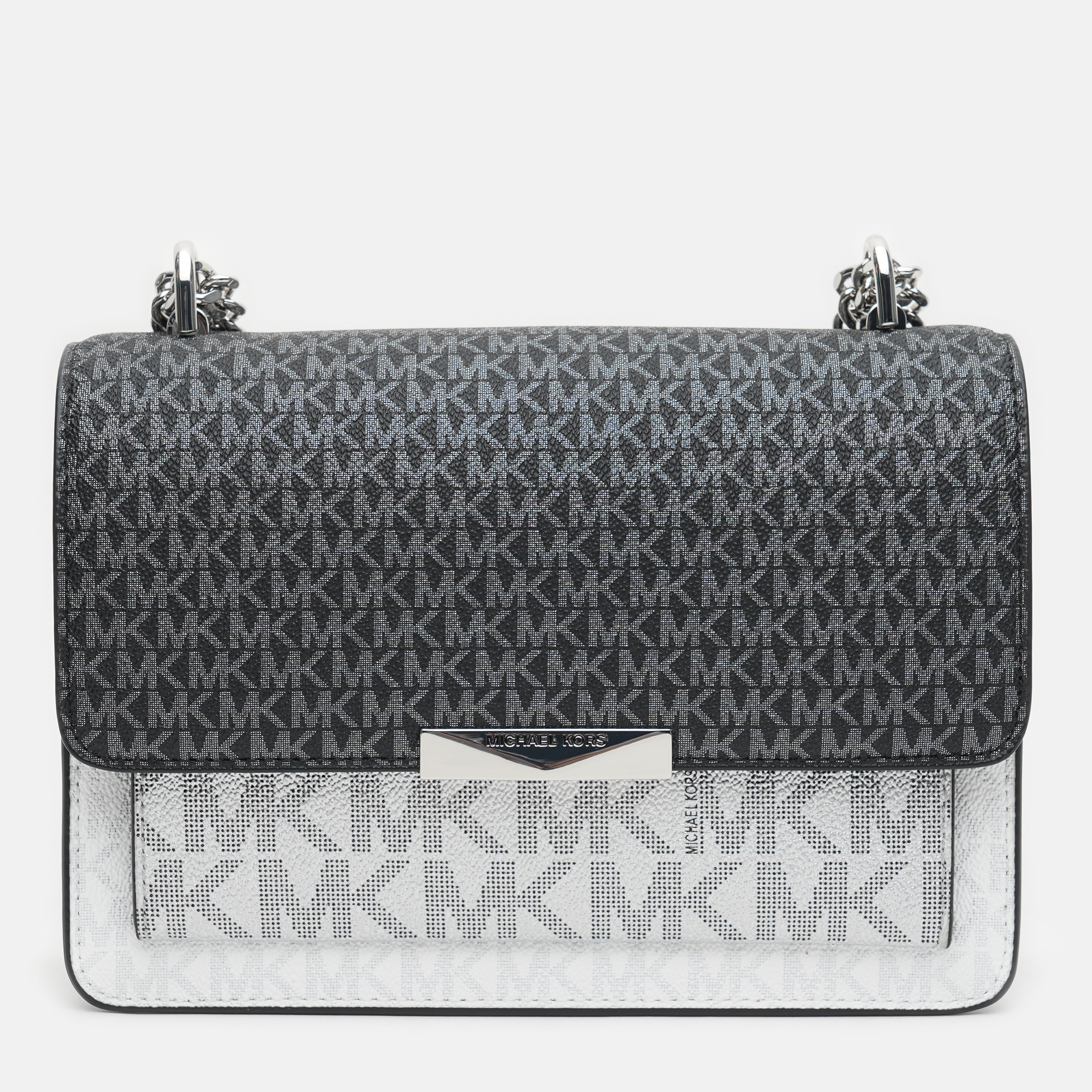 

Женская сумка Michael Kors Jade 30H1SJ4L9V-023 Black/Silver