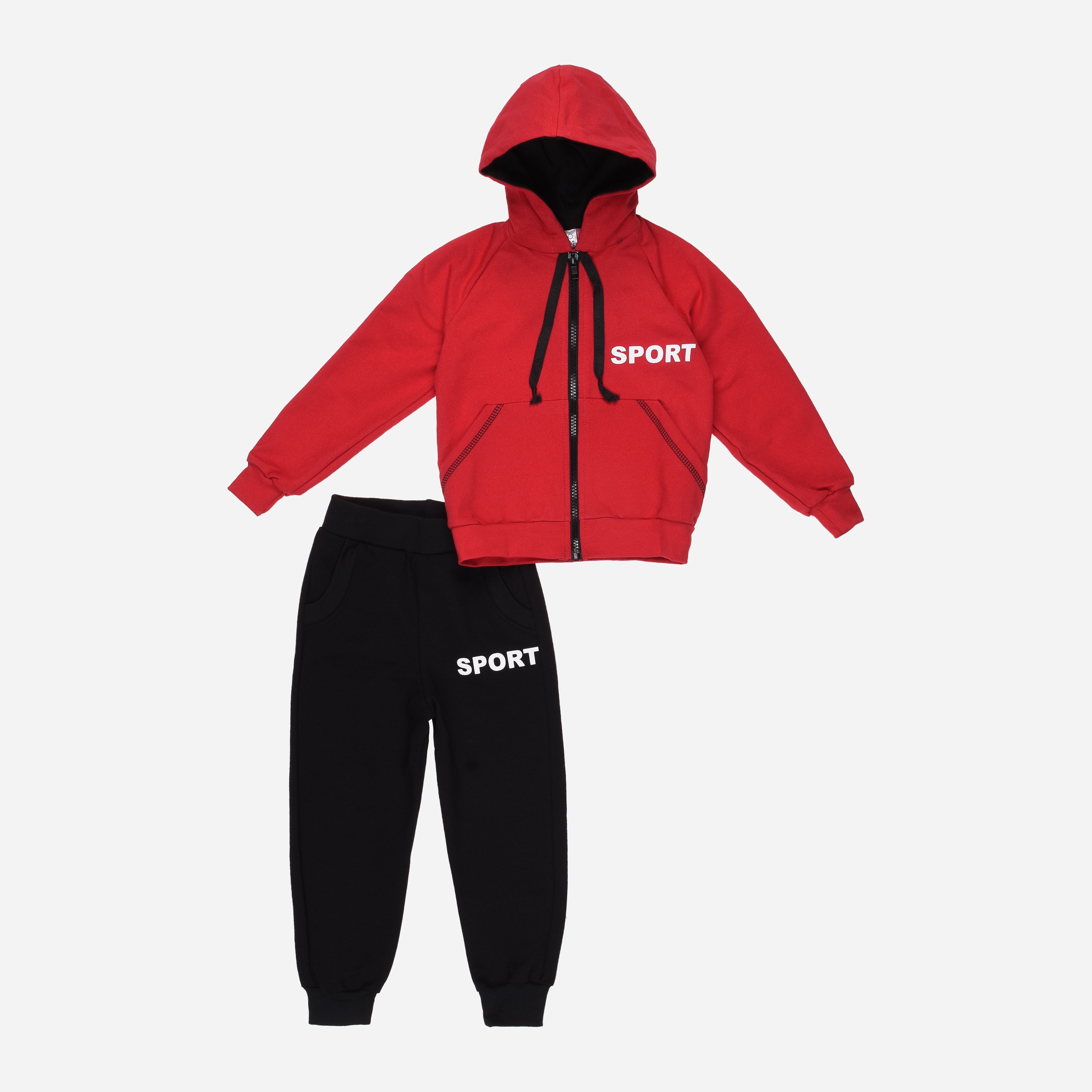 

Спортивный костюм Lito sp-22139 86-92 см Черный с красным
