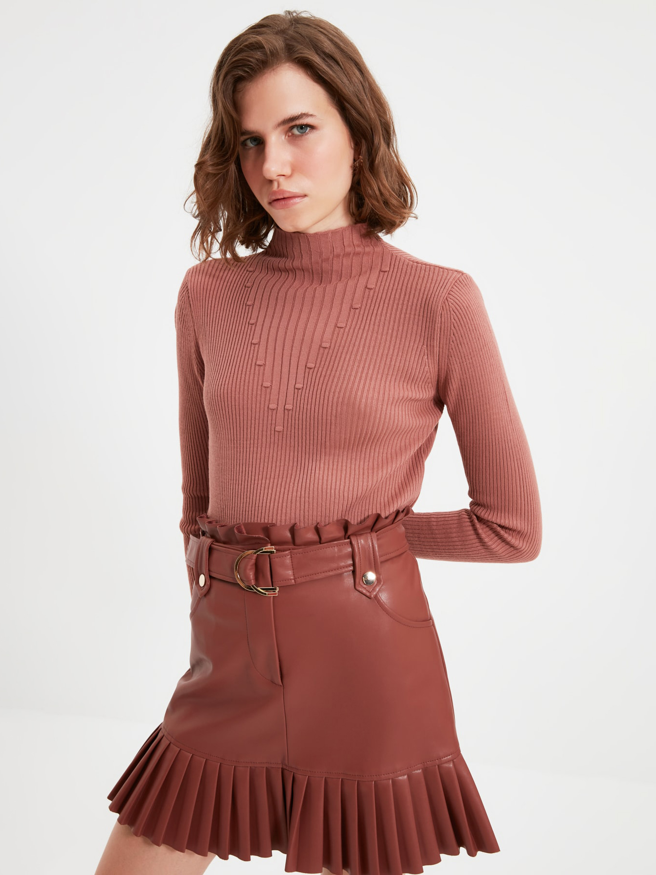 

Водолазка Trendyol TWOAW22KZ1411  Rose, Водолазка Trendyol TWOAW22KZ1411 M Rose