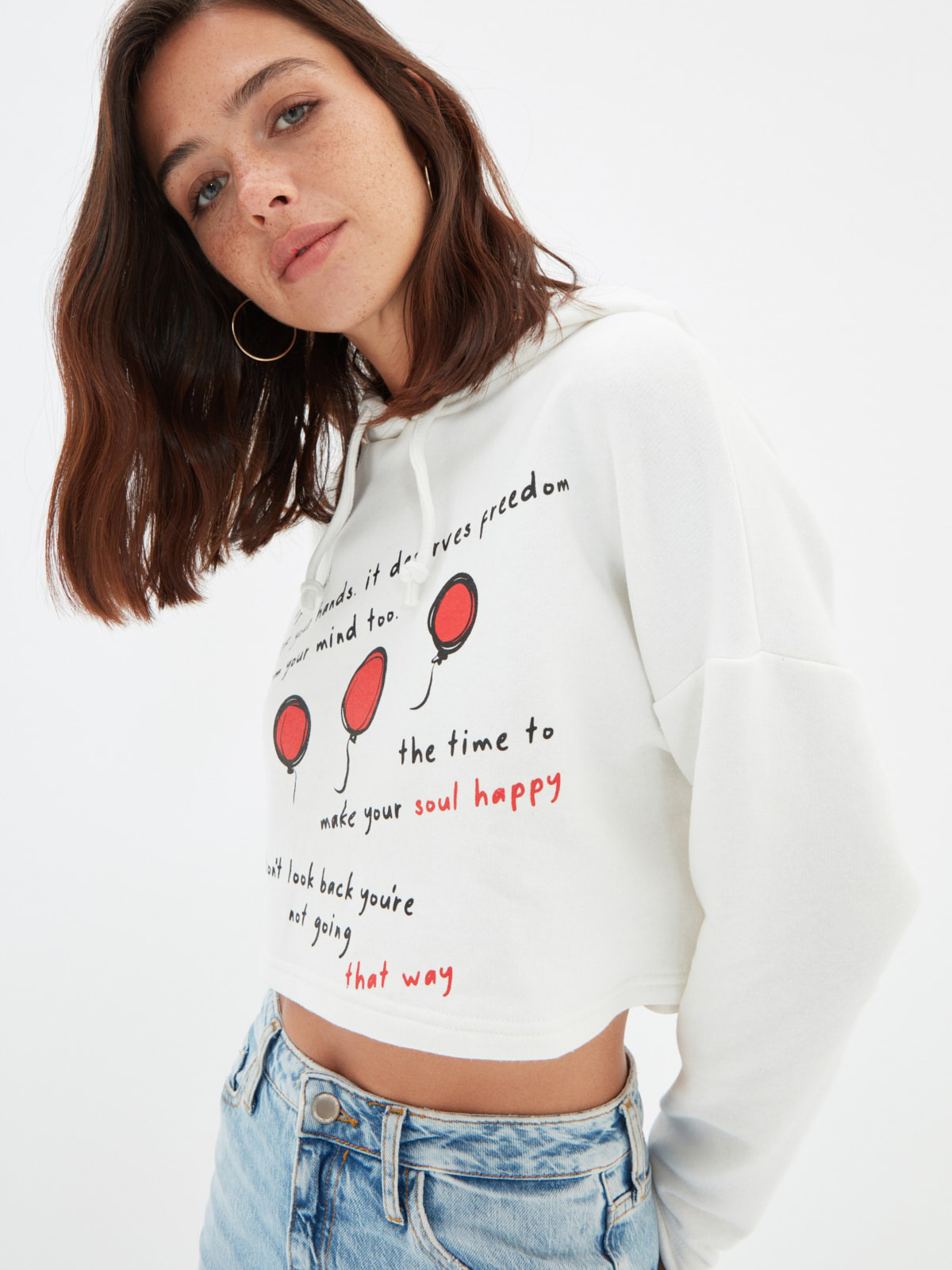 

Худи Trendyol TWOAW22SW2188  White, Худи Trendyol TWOAW22SW2188 M White