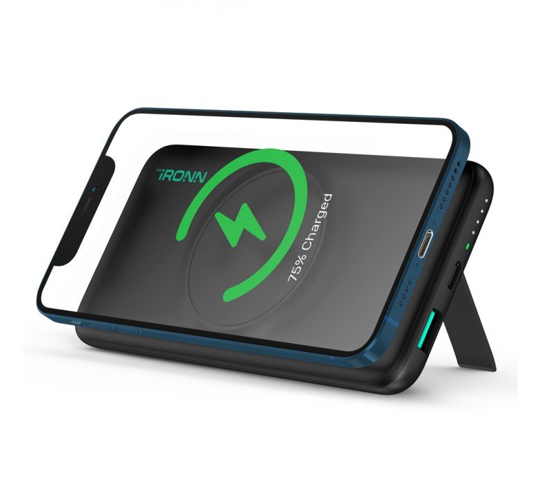 

Универсальная мобильная батарея IRONN Magnetic Wireless 10000mAh Black