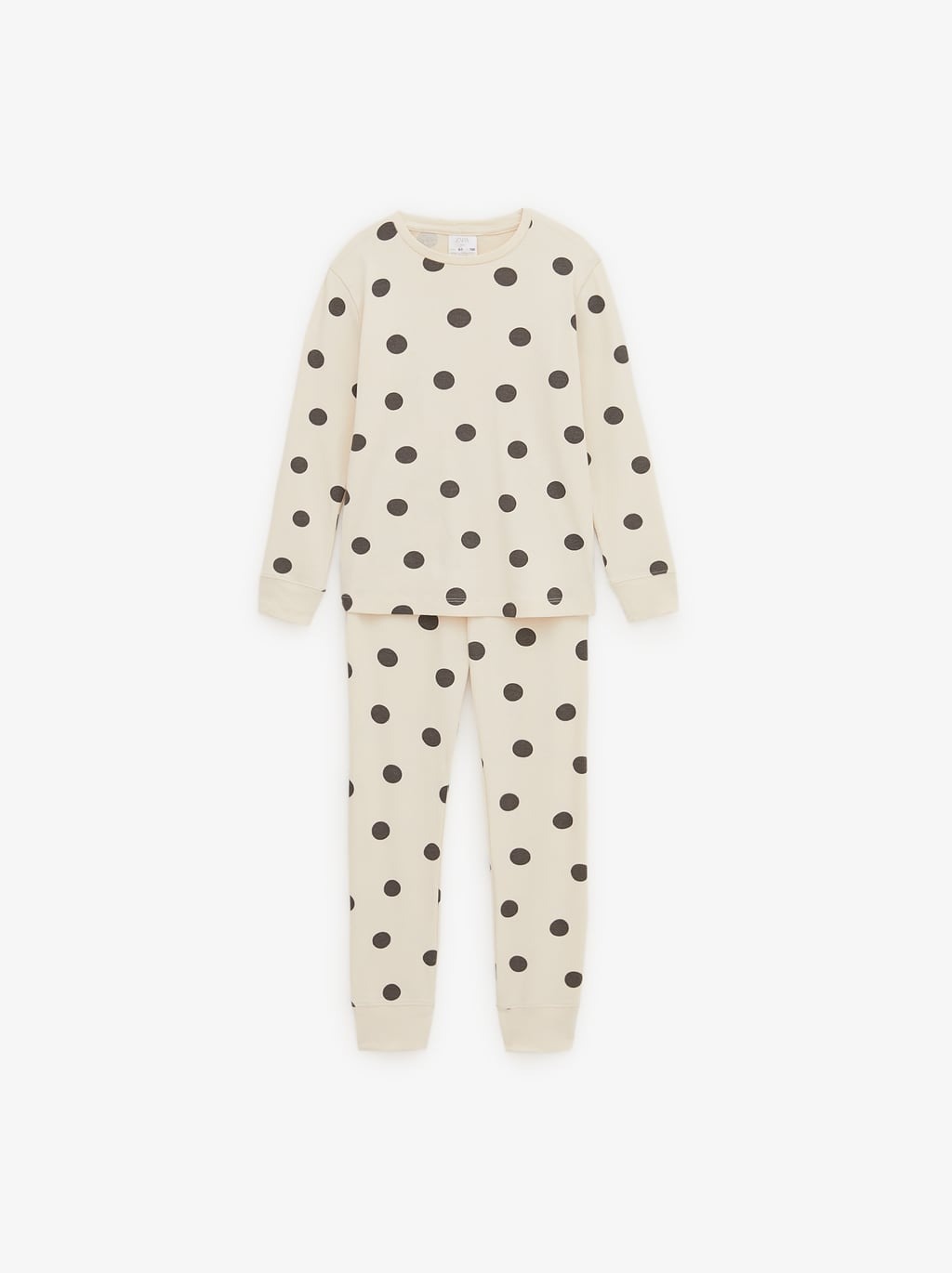 

Пижама (лонгслив, брюки) Zara 92см бежевый горох 4174592712