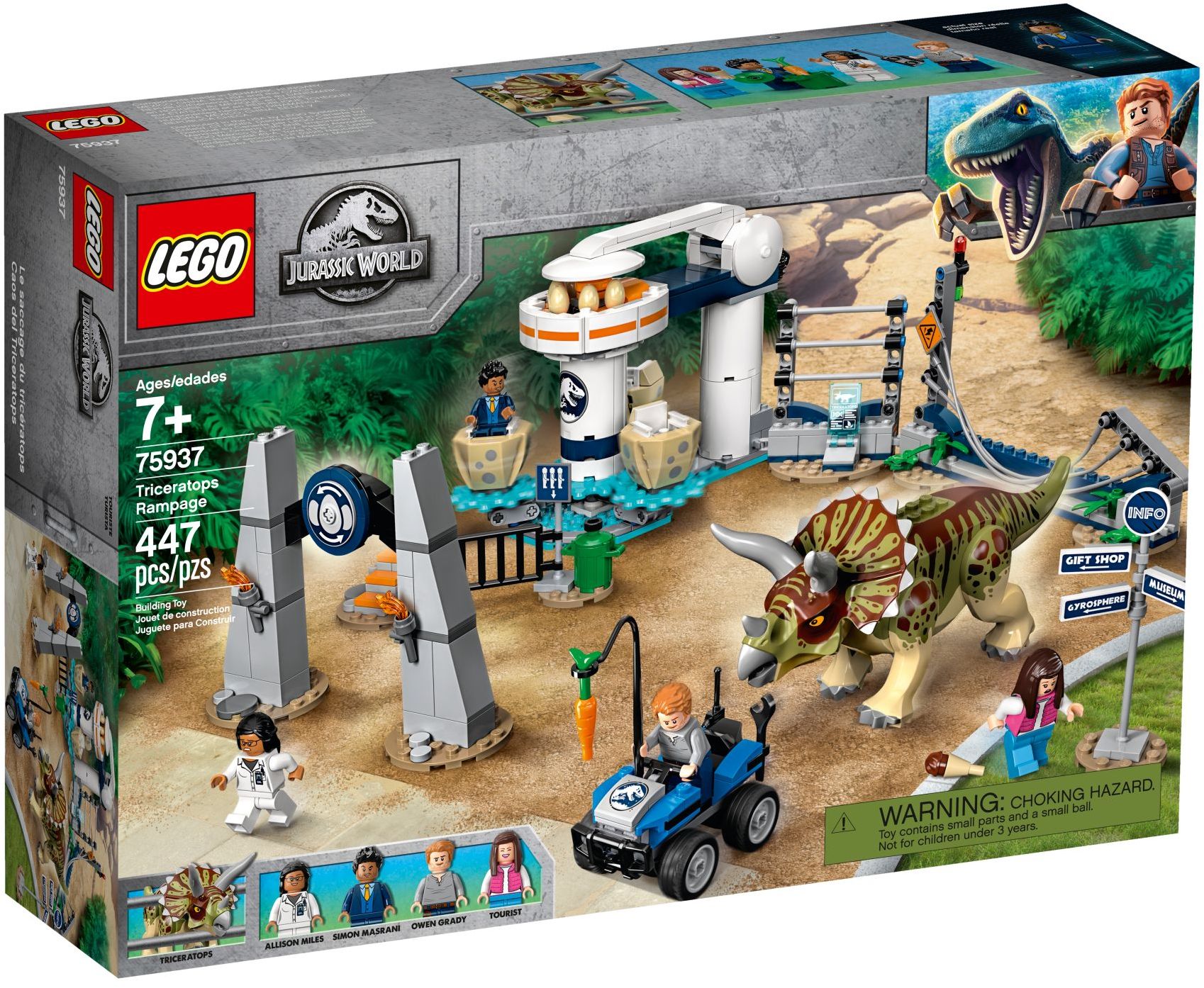 

Конструктор LEGO 75937 Jurassic World Напад трицератопса Triceratops Rampage