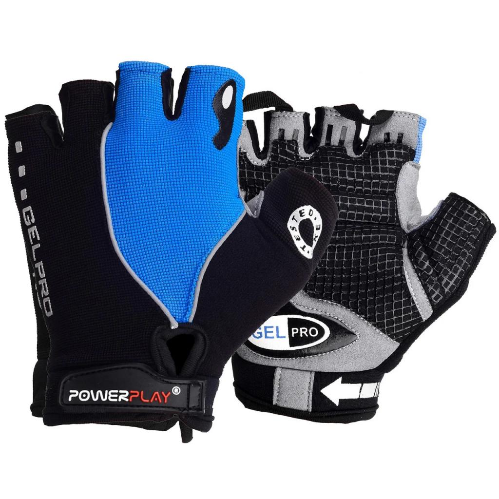 

Велоперчатки PowerPlay 5019 Black/Blue L (5019C_L_Blue)