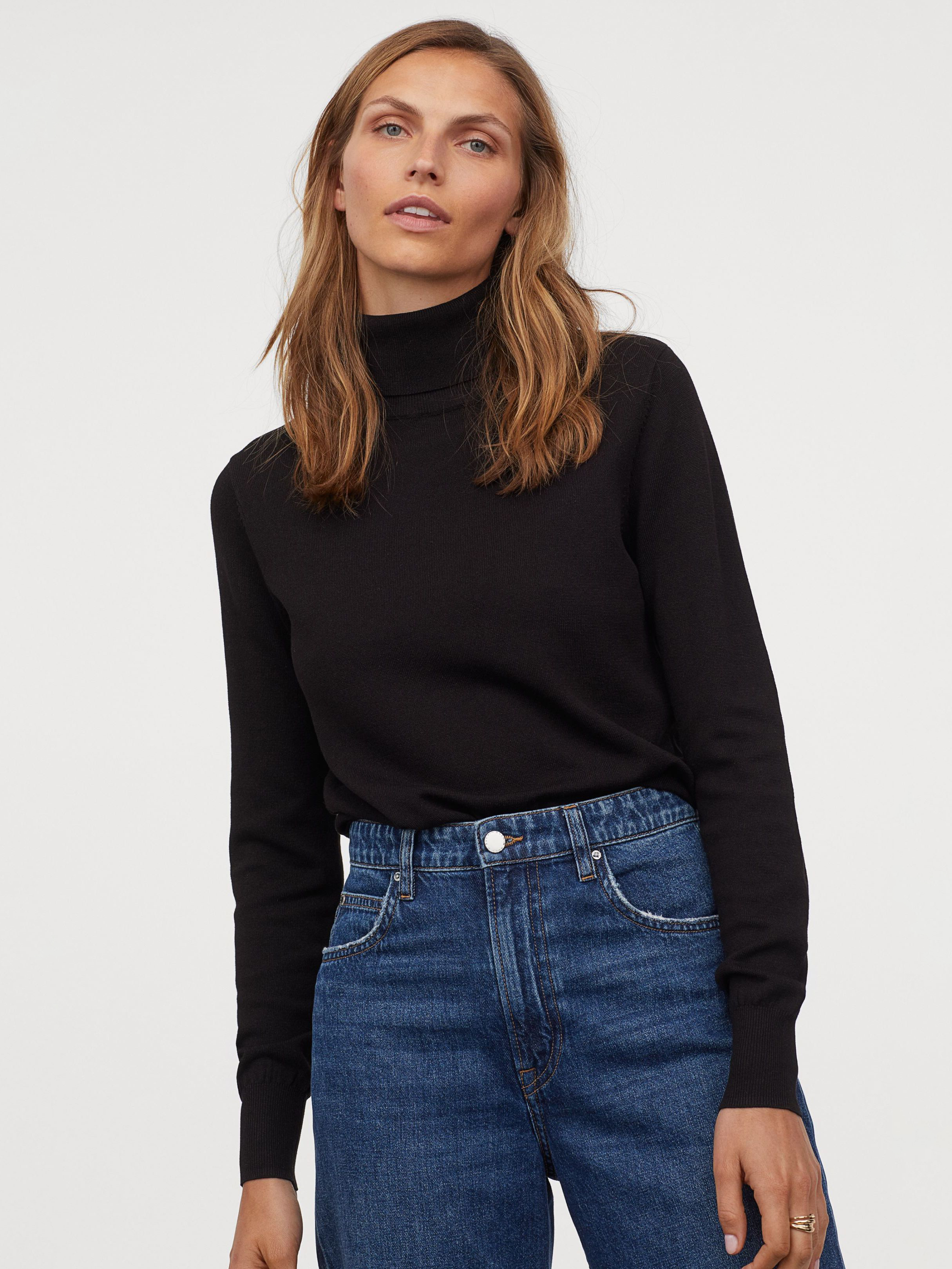 

Водолазка H&M 6736770  Черная, Водолазка H&M 6736770 XXS Черная