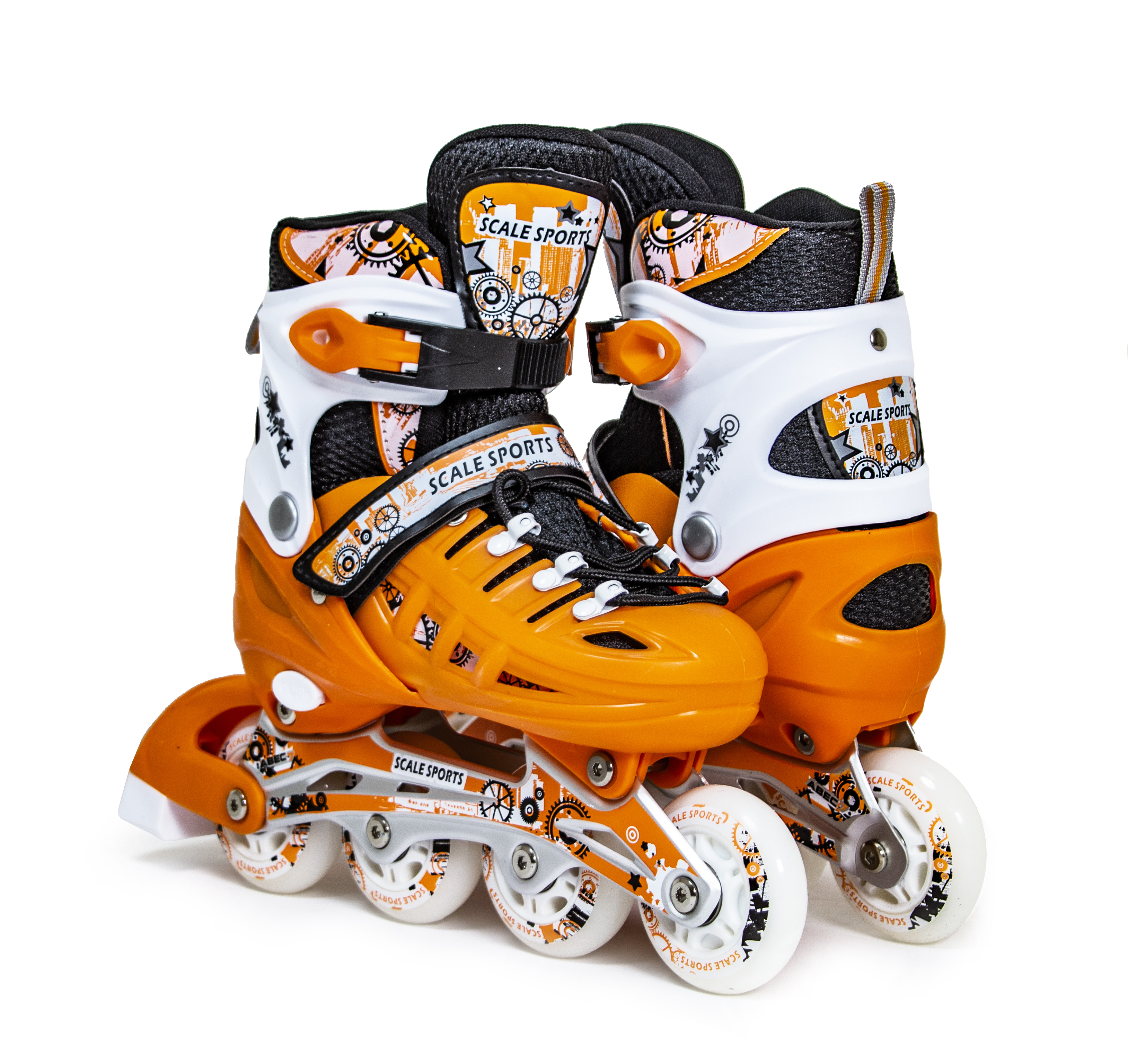 

Роликовые коньки Scale Sports AUTОLOCK original Orange, размер 34-37