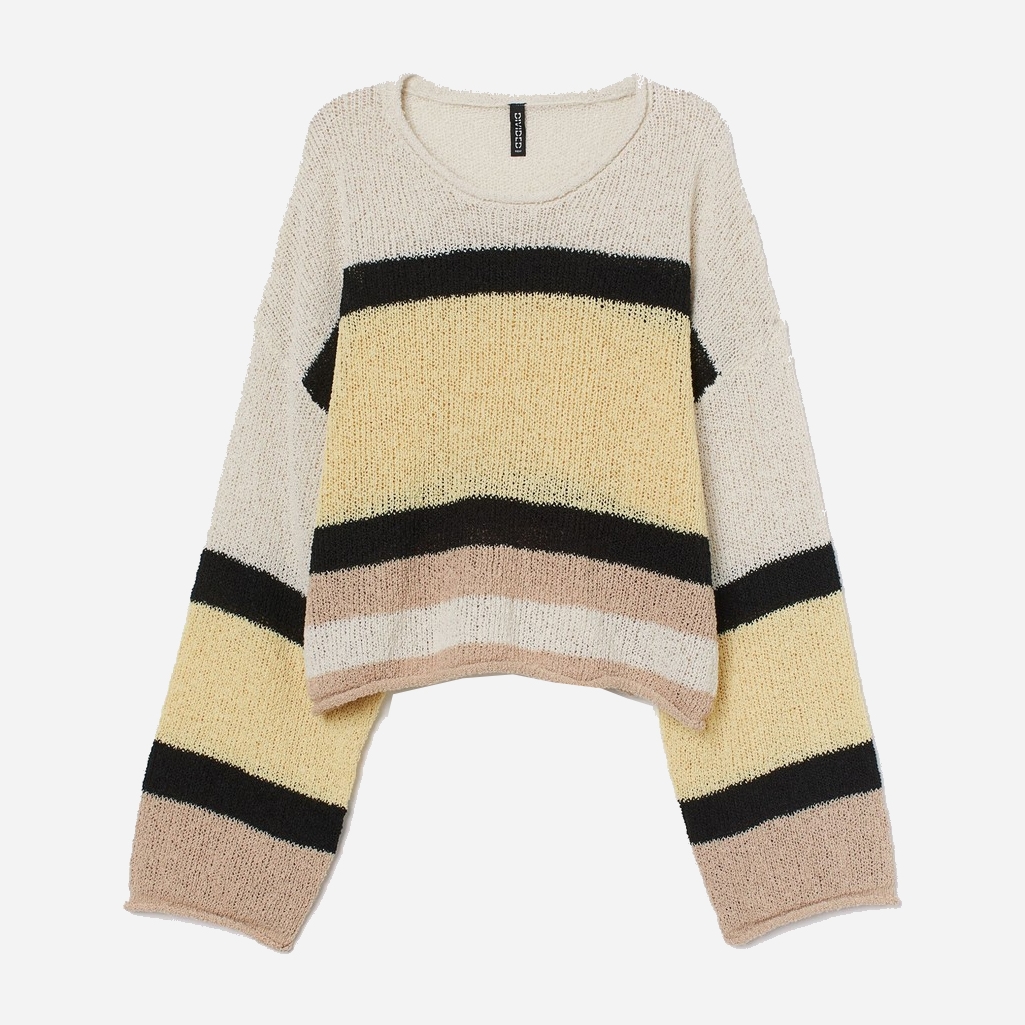 

Джемпер H&M 0839959_мулт.полоски  Бежевый, Джемпер H&M 0839959_мулт.полоски S Бежевый