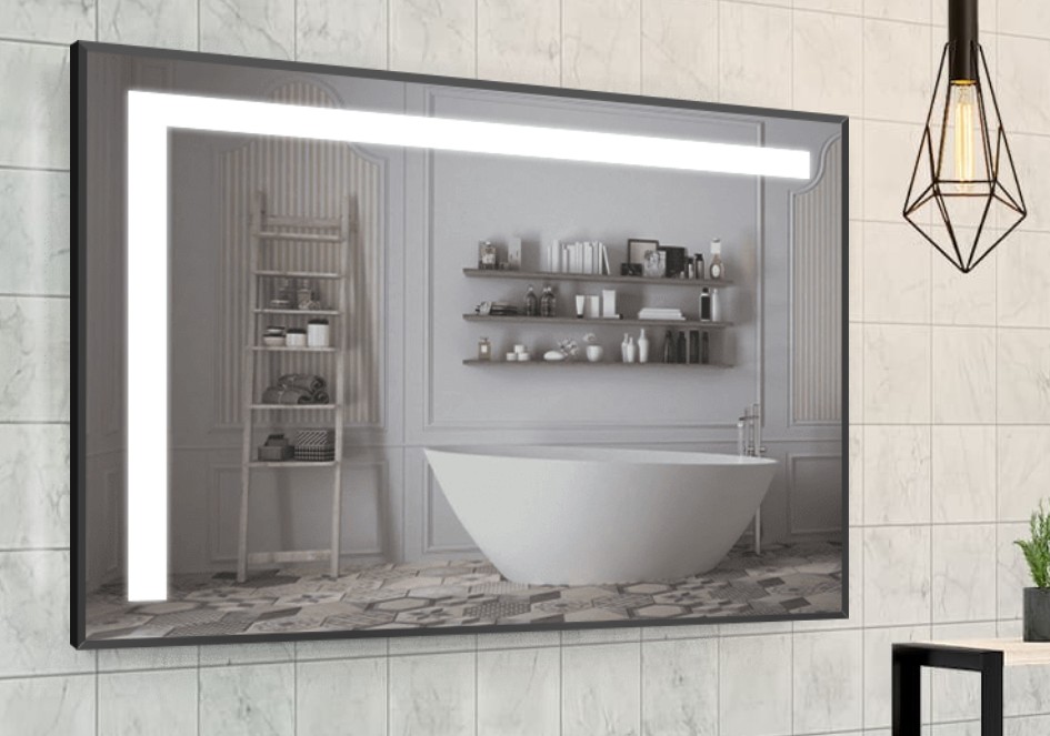 

Зеркало в алюминиевой раме c LED подсветкой Smart Mirror сенсорное Parma-R 60 x 60 см