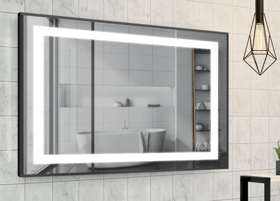 

Зеркало в алюминиевой раме c LED подсветкой Smart Mirror сенсорное Rimini-R 80 x 80 см
