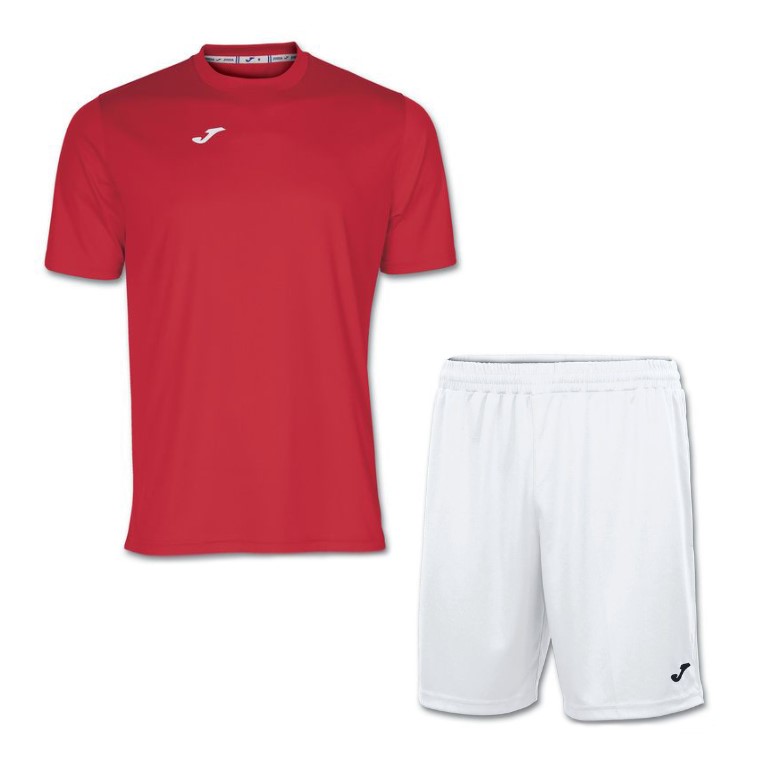 

Комплект футбольной формы Joma COMBI красно-белый 2XS 100052.600_100053.200